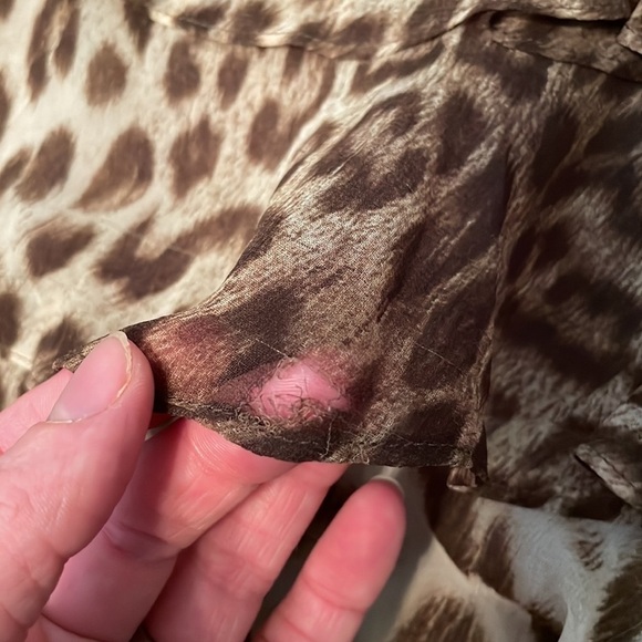 Animal Print Ruffle Skirt by Talbots Size 16 - Picture 4 of 5